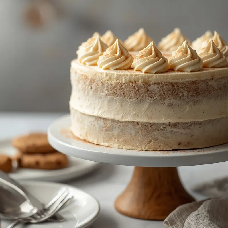 Soft Cinnamon Snickerdoodle Layer Cake with creamy frosting Soft Cinnamon Snickerdoodle Layer Cake with creamy frosting