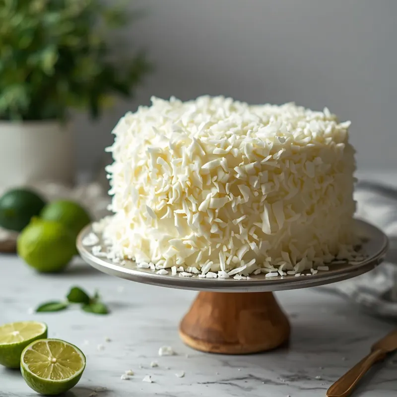 Fluffy Coconut Lime Cake for Tropical Celebrations