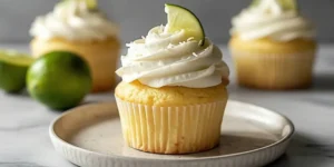 Fluffy Coconut Lime Cupcakes with Fresh Citrus Frosting