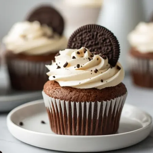 Cookies and Cream Birthday Cupcakes recipe