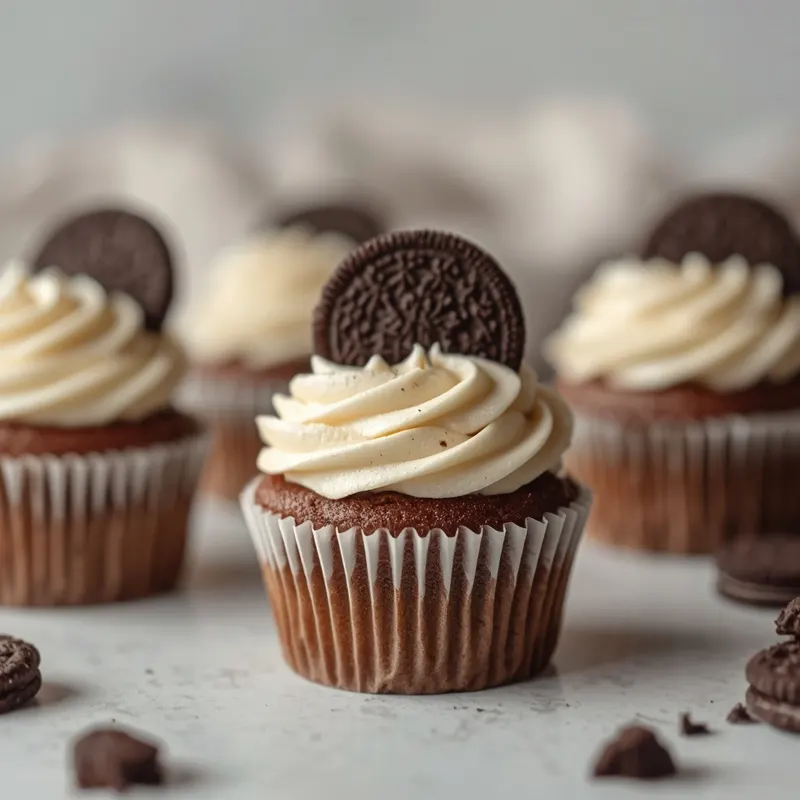 Colorful Cookies and Cream Birthday Cupcakes for celebrations Colorful Cookies and Cream Birthday Cupcakes for celebrations