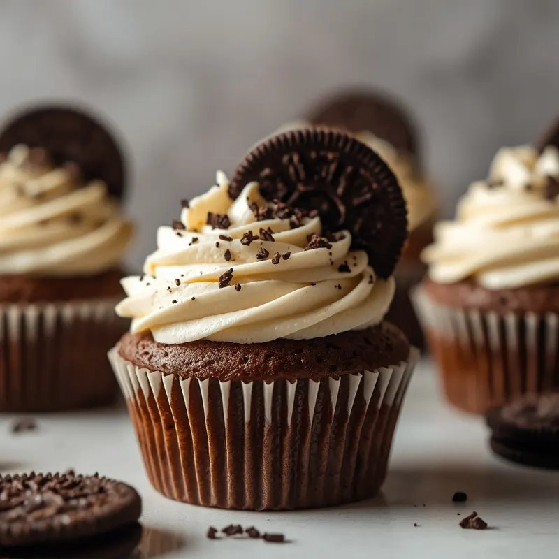 Colorful Cookies and Cream Birthday Cupcakes for celebrations Colorful Cookies and Cream Birthday Cupcakes for celebrations