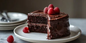 Elegant Dark Chocolate Raspberry Layer Cake for special occasions