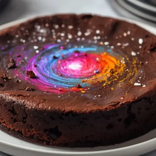 Galaxy Brownie Cake recipe