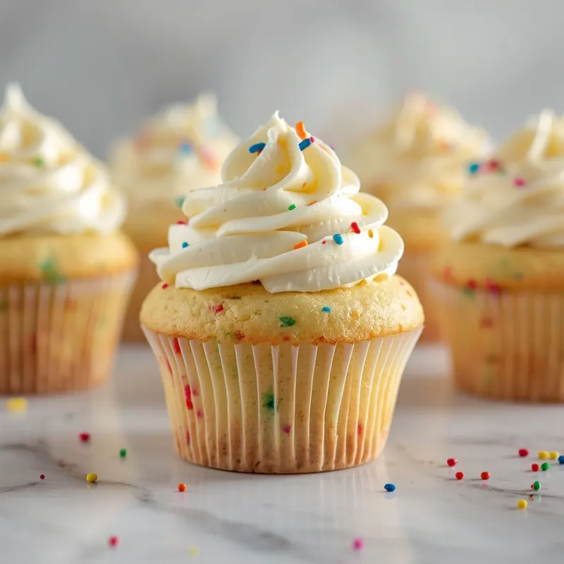 Cheerful Homemade Funfetti Cupcakes for birthday celebrations