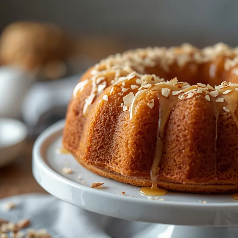 Golden Honey Almond Cake with Soft Crumb Golden Honey Almond Cake with Soft Crumb