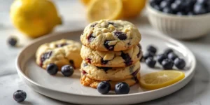 Soft Lemon Blueberry Cookies with Fresh Citrus Flavor