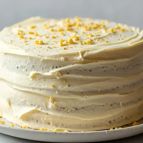 Lemon Poppy Seed Layer Cake recipe