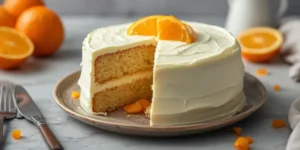Refreshing Orange Vanilla Cream Cake for spring celebrations