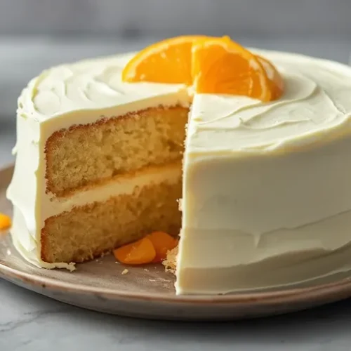 Orange Vanilla Cream Cake recipe