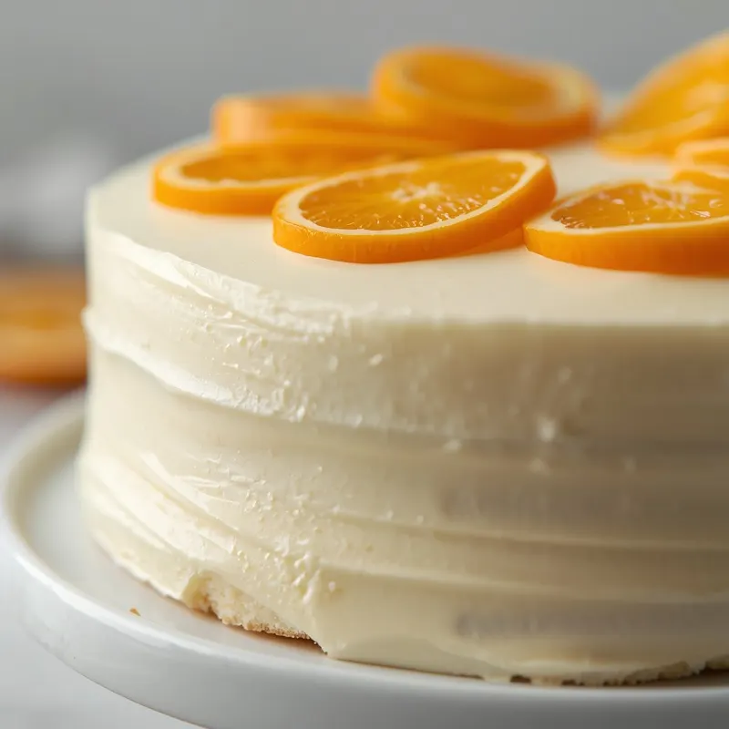 Refreshing Orange Vanilla Cream Cake for spring celebrations
