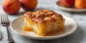 Golden Peach Dump Cobbler Cake
