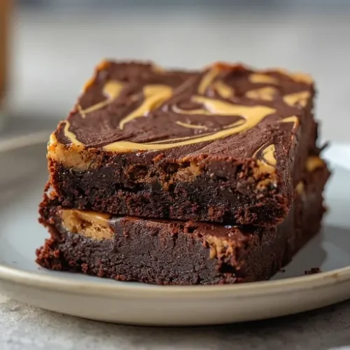 Peanut Butter Swirl Brownies recipe
