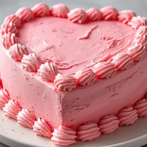Pink Vintage Heart Cake recipe