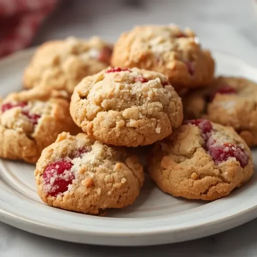 Raspberry Crumble Cookies recipe
