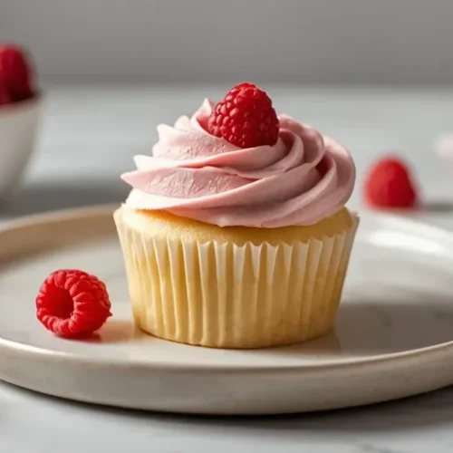 Raspberry Vanilla Cupcakes recipe