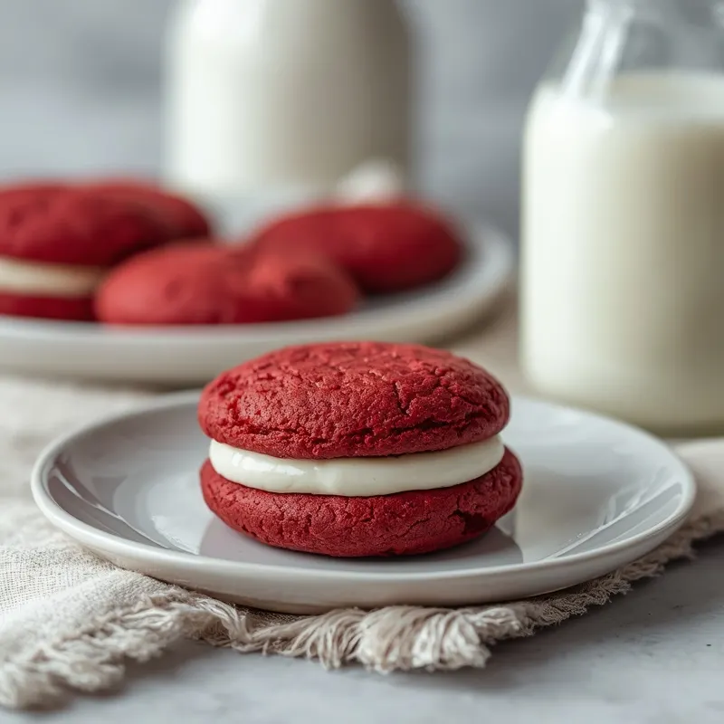 Creamy Red Velvet Cream Cheese Cookies