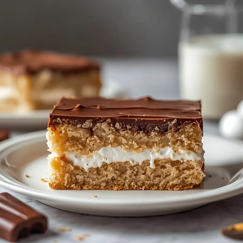 Creamy S'mores Poke Cake Creamy S'mores Poke Cake