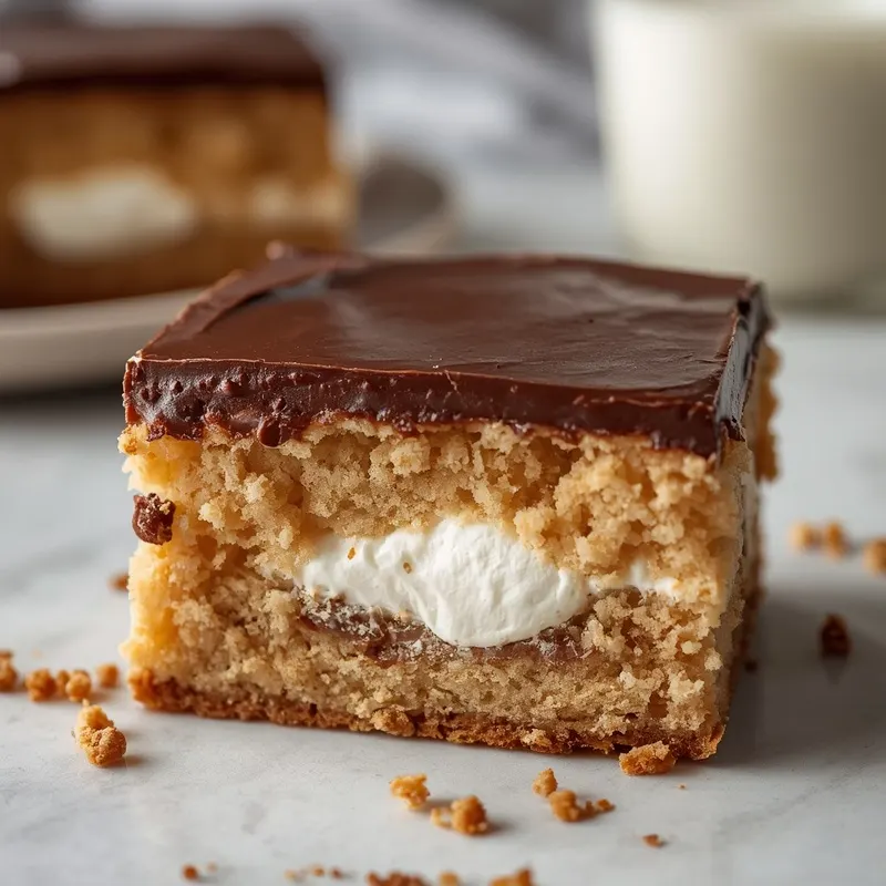 Creamy S'mores Poke Cake Creamy S'mores Poke Cake