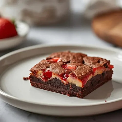 Strawberry Brownies recipe