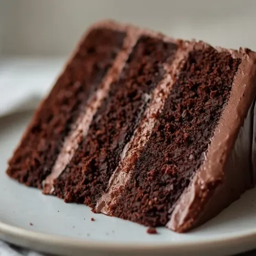 Triple Chocolate Ganache Cake recipe