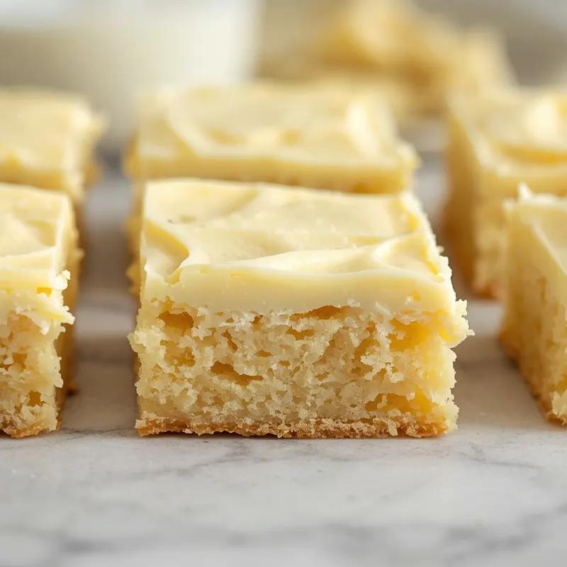 Creamy White Chocolate Brownies with Soft Centers