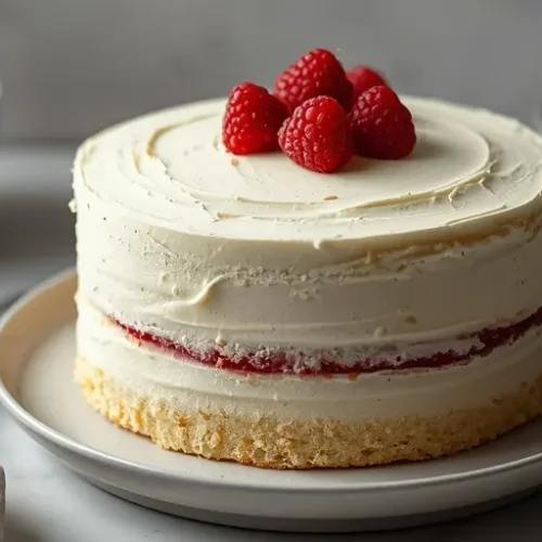 White Chocolate Raspberry Layer Cake recipe
