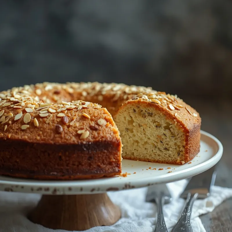 Soft Almond Poppy Seed Cake