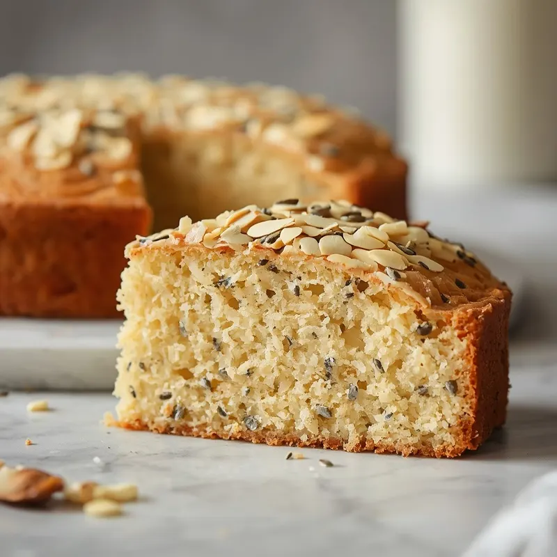 Soft Almond Poppy Seed Cake
