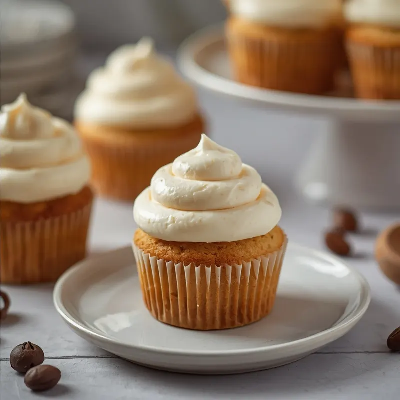 Fluffy Banana Cupcakes with Creamy Frosting Fluffy Banana Cupcakes with Creamy Frosting