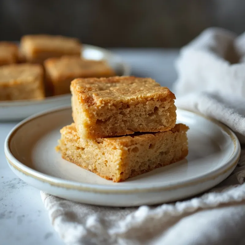 Rich Blondies with Buttery Golden Centers Rich Blondies with Buttery Golden Centers