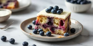 Juicy Blueberry Sour Cream Cake