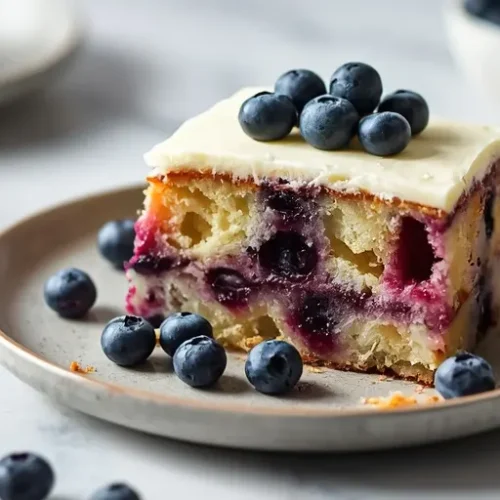 Blueberry Sour Cream Cake recipe