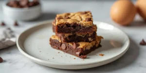 Rich Brookies with Fudgy Brownie Layers