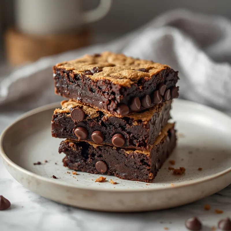 Rich Brookies with Fudgy Brownie Layers Rich Brookies with Fudgy Brownie Layers