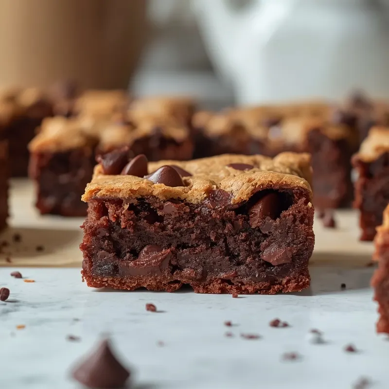 Rich Brookies with Fudgy Brownie Layers Rich Brookies with Fudgy Brownie Layers