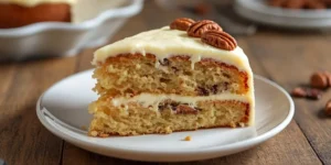 Rich Butter Pecan Cake with Creamy Frosting