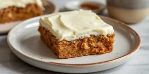 Creamy Carrot Cake Bars with Cream Cheese