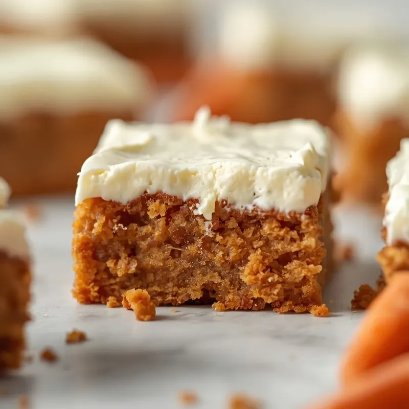 Creamy Carrot Cake Bars with Cream Cheese