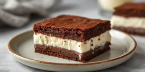 Rich Chocolate Brownie Ice Cream Sandwiches with Soft Brownie Layers