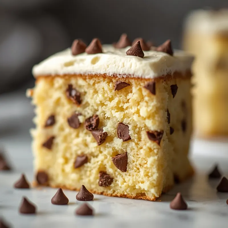 Rich Chocolate Chip Cake with Creamy Frosting Rich Chocolate Chip Cake with Creamy Frosting