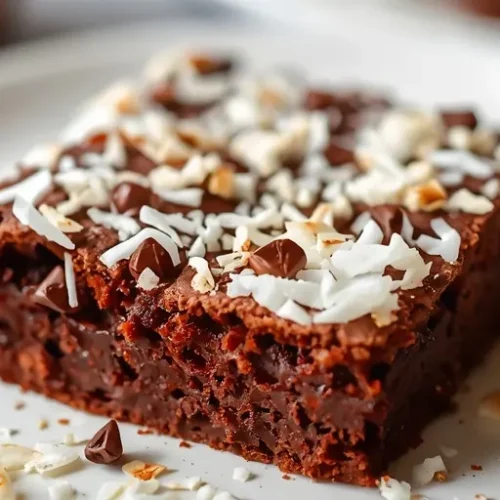Chocolate Coconut Brownies recipe