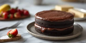 Moist Chocolate Ganache Birthday Cake