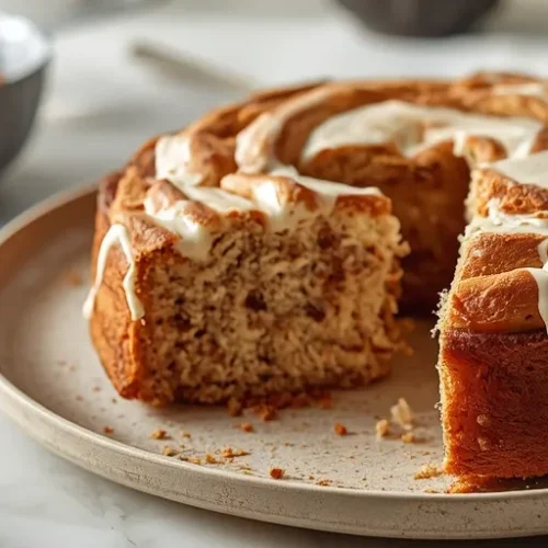 Cinnamon Roll Cupcake Cake recipe