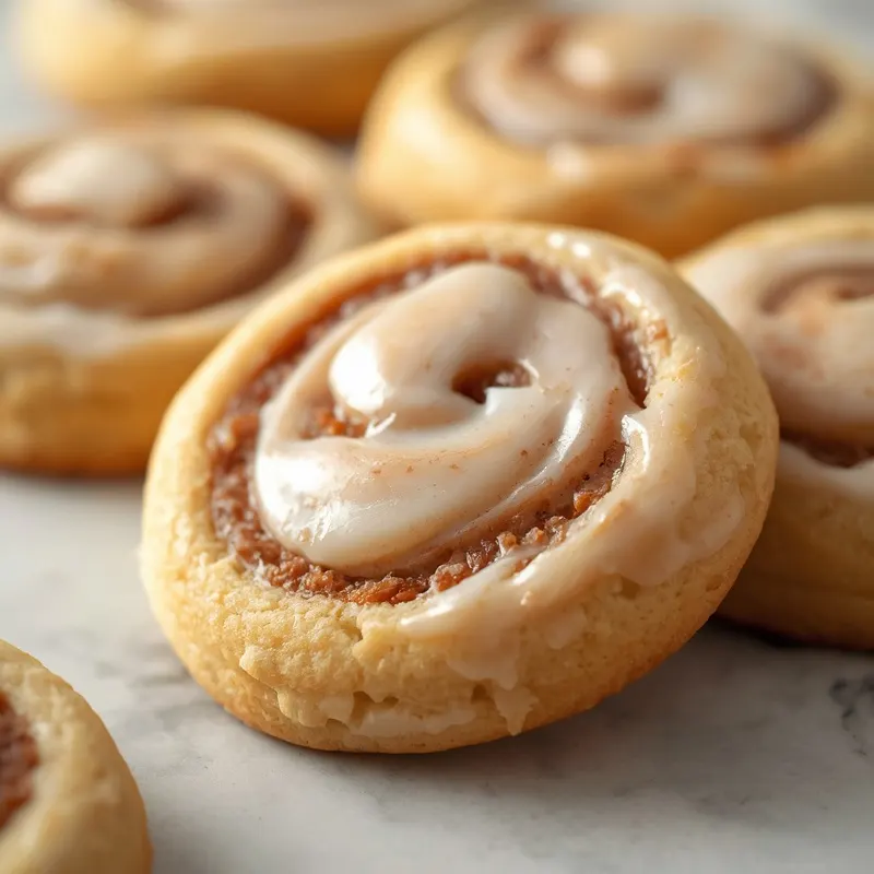 Fluffy Cinnamon Swirl Cookies with Creamy Glaze Fluffy Cinnamon Swirl Cookies with Creamy Glaze