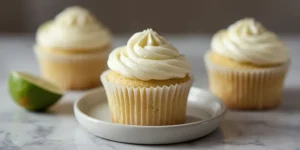 Creamy Coconut Lime Vanilla Cupcakes with Tropical Flavor