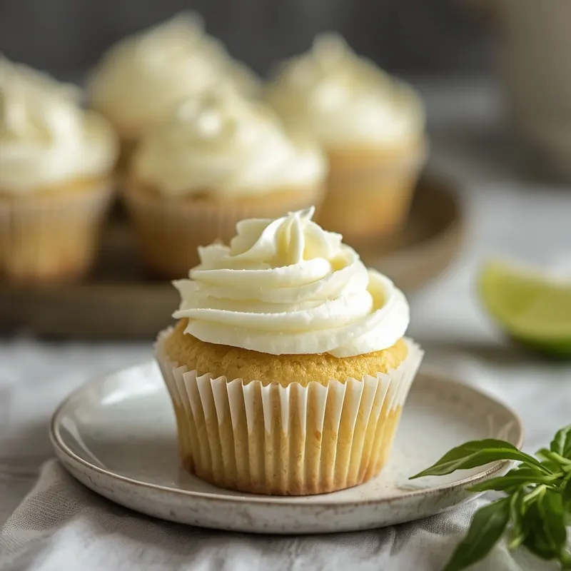 Creamy Coconut Lime Vanilla Cupcakes with Tropical Flavor Creamy Coconut Lime Vanilla Cupcakes with Tropical Flavor