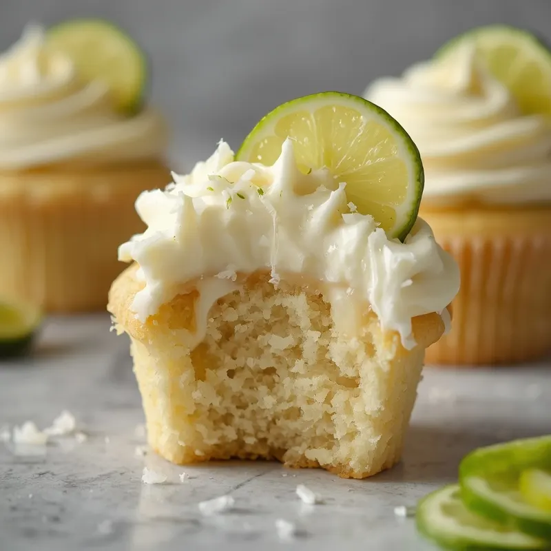 Creamy Coconut Lime Vanilla Cupcakes with Tropical Flavor Creamy Coconut Lime Vanilla Cupcakes with Tropical Flavor