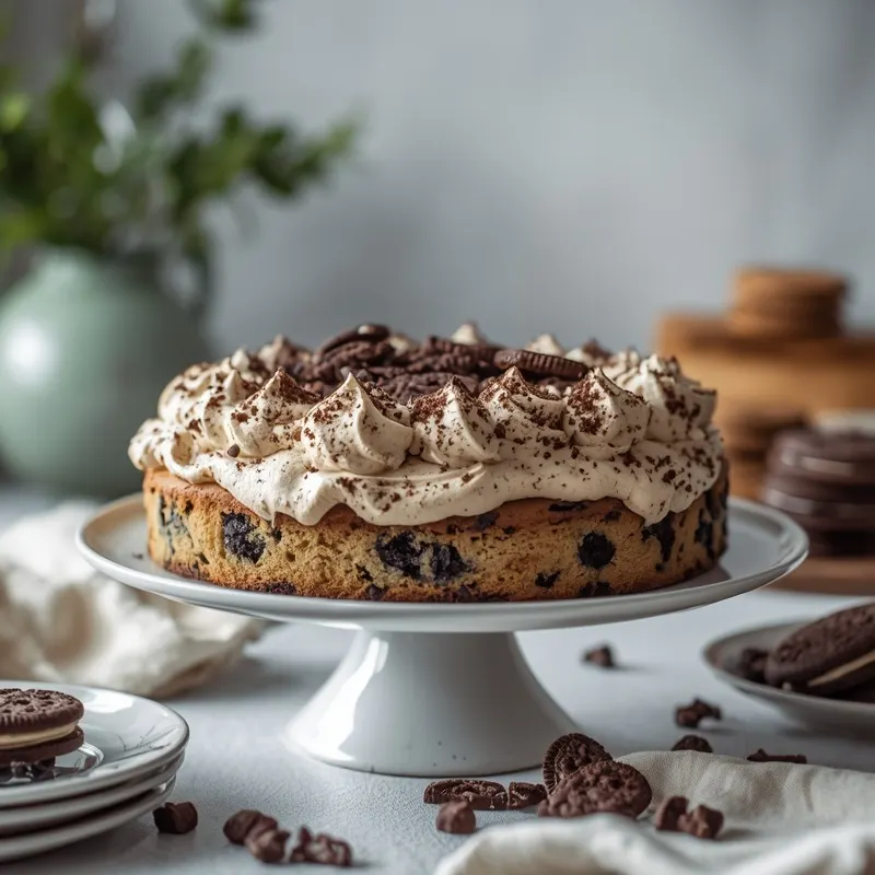 Fluffy Cookies and Cream Sheet Cake