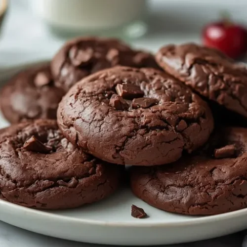 Dark Chocolate Cherry Cookies recipe